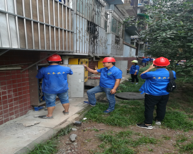 天泉供水在行動 文明施工環(huán)境美