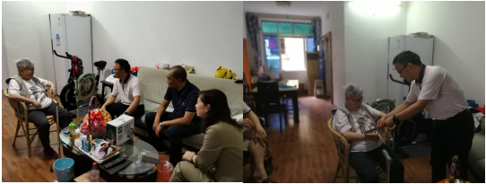 集團(tuán)公司黨委書記、董事長周燕賓一行慰問 戰(zhàn)斗英雄陳紹光