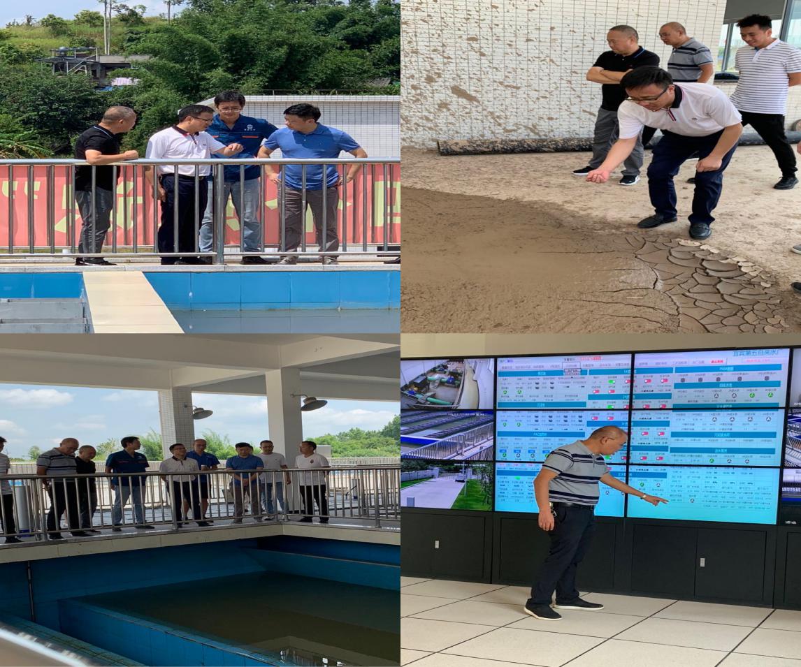 集團(tuán)公司領(lǐng)導(dǎo)調(diào)研臨港五水廠試運行工作