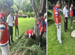 共產(chǎn)黨員服務(wù)大隊中心城區(qū)分隊走進市委大院 開展供水隱患排查工作