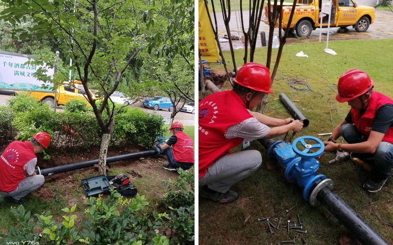 供水服務(wù)進(jìn)軍營(yíng)，軍民魚水一家親