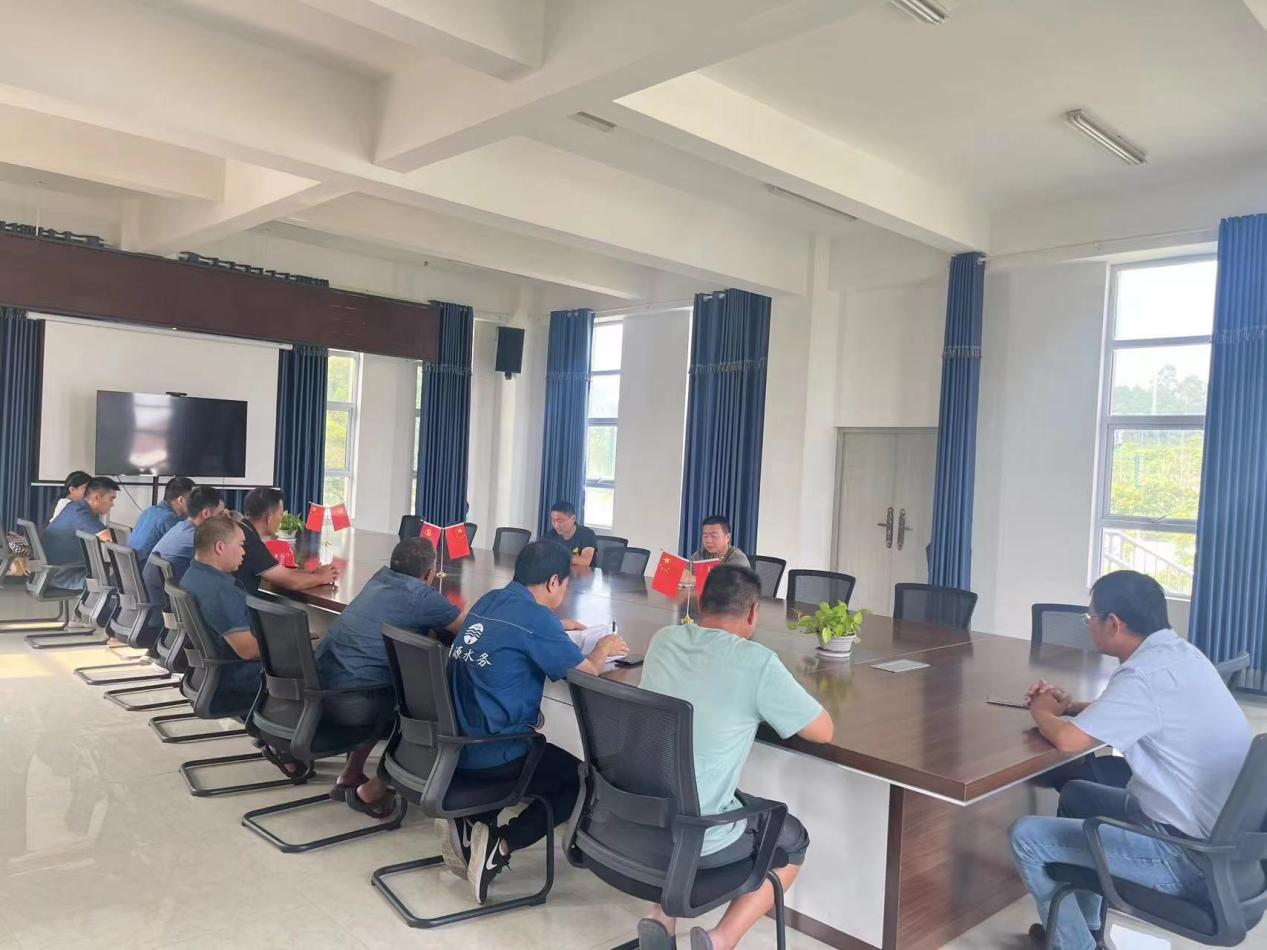 制水分公司對五水廠開展汛期安全運行和供水保障督導(dǎo)檢查