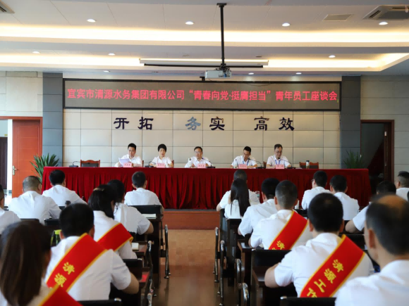 清源水務(wù)公司召開(kāi)“青春向黨·挺膺擔(dān)當(dāng)”青年員工座談會(huì)